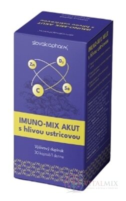 Slovakiapharm IMUNO-MIX AKUT cps s hlívou ústřičnou 1x30 ks