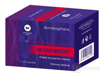 Slovakiapharm MANOBERRY prášek v sáčcích 1x10 ks