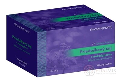Slovakiapharm Průduškový čaj s eukalyptem 20x1,5 g (30 g)