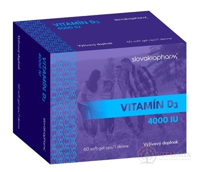 Slovakiapharm Vitamin D3 4000 IU cps mol 1x60 ks