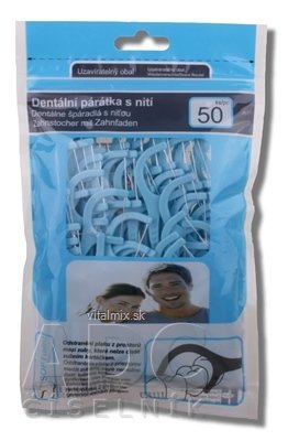 SOFTdent Dentální párátka s nití v uzavíratelném obalu 1x50 ks