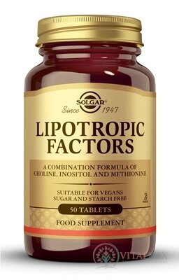 Solgar Lipotropic factors tbl 1x50 ks