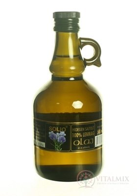 SOLIO lněný olej za studena lisovaný olej 1x500 ml