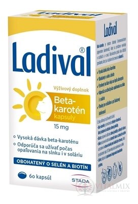 STADA Ladival Beta - karoten 15 mg cps 1x60 ks