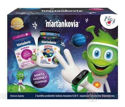 STADA Marťánci GUMMY s Bezou černou 50 ks + Emojis 50 ks + Martahodinky, 1x1 set