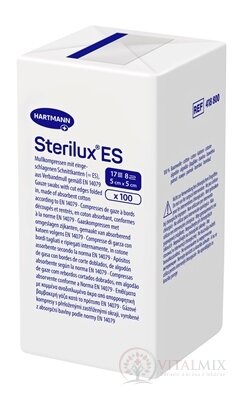 Sterilux ES NEST. kompres nesterilní, se založenými okraji 17 vláken 8 vrstev (5cmx5cm) 1x100 ks