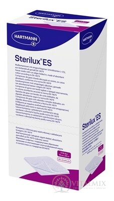 Sterilux ES kompres sterilní, 8 vrstev (10cmx20cm) 25x2 (50 ks)
