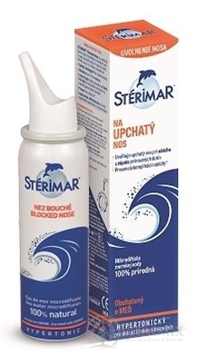 STÉRIMAR na ucpaný nos nosní mikrosprej s obsahem mořské vody (hypertonický) od 3 let 1x50 ml