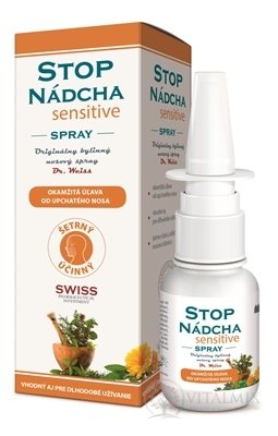 STOPNÁDCHA sensitive SPRAY - Dr. Weiss bylinný nosní spray 1x30 ml