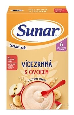 Sunar Cereální kaše VIACZRNNÁ S OVOCÍM (od ukonč. 6. měsíce) 1x210 g