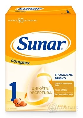 Sunar Complex 1 počáteční mléčná výživa (od narození) (inov.2020) 1x600 g