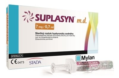 SUPLASYN md sterilní roztok hyaluronátu sodného 7 mg / 0,7 ml, 1x0,7 ml