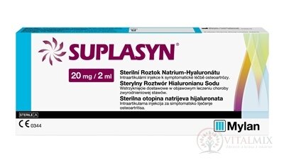 SUPLASYN sterilní roztok hyaluronátu sodného 20 mg / 2 ml 1x2 ml