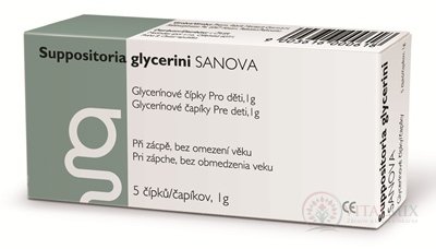 Suppositoria GLYCERINI sanovat pro děti 1g glycerinové čípky 1x5 ks