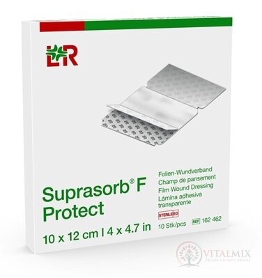 Suprasorb F Krytí na rány fóliové transparentní (10x12 cm) 1x10 ks