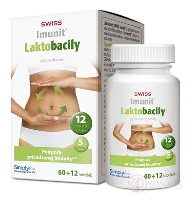 SWISS Imunit LAKTOBACILY cps 60 + 12 zdarma (72 ks)