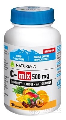 SWISS NATUREVIA C-mix 500 mg cucavé pastilky 1x30 ks