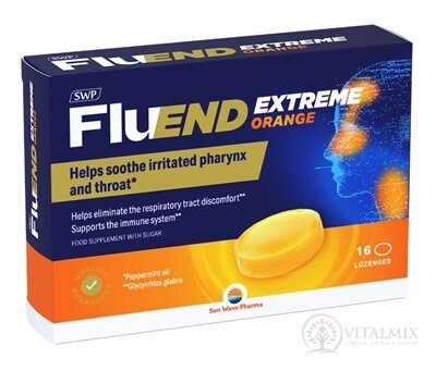 SWP FluEND EXTREME ORANGE pastilky na cucání 1x16 ks