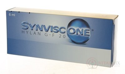 SYNVISC-ONE Hylan GF 20 viskoelastický materiál (s kys. Hyaluronovou do kloubů) 1x6 ml