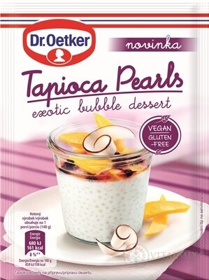 Tapioca Pearls exotický dezert - Dr.Oetker tapiokové perly pro přípravu dezertu 1x70 g