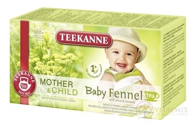 TEEKANNE M &amp; CH Baby FENNEL Tea 1m + dětský bylinný čaj (od ukonč. 1. měsíce) (inov.2018) 20x1,8 g (36 g)