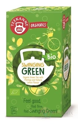 TEEKANNE ORGANICS BIO SWINGING GREEN zelený čaj s moringem a citrónovým aroma 20x1,75 g (35 g)