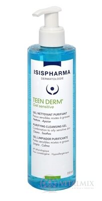 TEEN DERM Gel Sensitive čistící gel pro citlivou pleť se sklonem k akné 1x250 ml