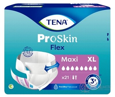 TENA Flex Maxi XL inkontinenční kalhotky s rychloupevňovacím pásem (inov.2022) 1x21 ks