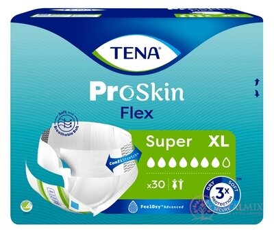 TENA Flex Super XL inkontinenční kalhotky s rychloupevňovacím pásem (inov.2022) 1x30 ks