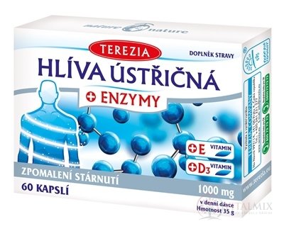 TEREZIA HLÍVA ÚSTŘIČNÁ + ENZYMY cps 1x60 ks