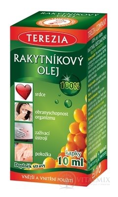 TEREZIA RAKYTNÍKOVÝ OLEJ - 100% (inov.2020) kapky 1x10 ml