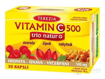 TEREZIA VITAMIN C 500 trio natur+ cps 1x30 ks