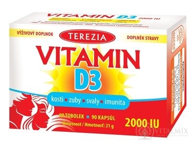 TEREZIA VITAMIN D3 2000 IU cps 1x90 ks