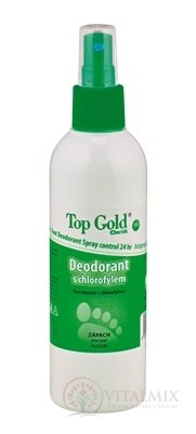 TOP GOLD Deodorant s chlorofylem + Tea Tree Oil sprej 1x150 g