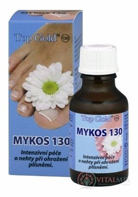 TOP GOLD MYKOS 130 silná péči o nehty při ohrožení plísněmi 1x20 ml