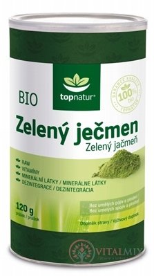 topnatur BIO ZELENÝ JEČMEN prášek 1x120 g