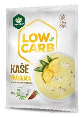 topnatur LOW CARB KAŠE Piňakoláda instantní směs se sladidlem xylitol 1x50 g
