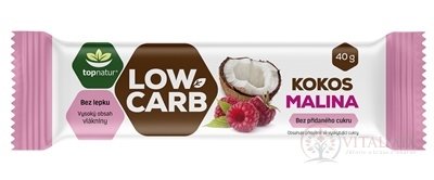 topnatur LOW CARB Tyčinka Kokos Malina 1x40 g