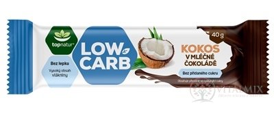 topnatur LOW CARB Tyčinka Kokos v čokoládě 1x40 g