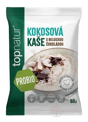 topnatur Probio KAŠE Kokos s belgickou čokoládou instantní rýžová kaše 1x60 g