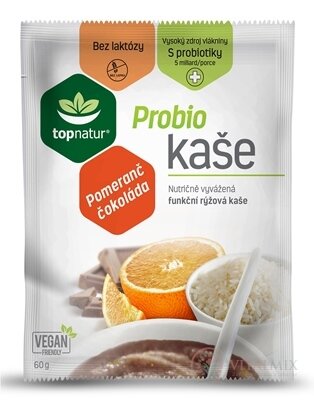 topnatur Probio KAŠE Pomeranč čokoláda instantní rýžová kaše 1x60 g