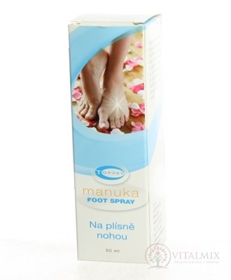 TOPVET Manuka FOOT Spray na ošetření plísní na nohách 1x50 ml