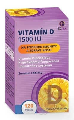 TOZAX Vitamin D 1500 IU žvýkací tablety 1x120 ks