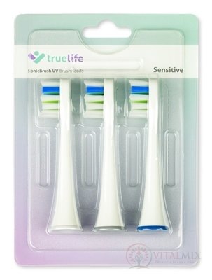 TrueLife SonicBrush UV - Sensitive Triple Pack náhradní hlavice pro sonický zubní kartáček 1x3 ks