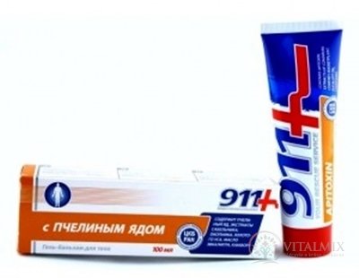Twins Tek 911+ APITOXIN masážní gel - balzám s včelím jedem 1x100 ml