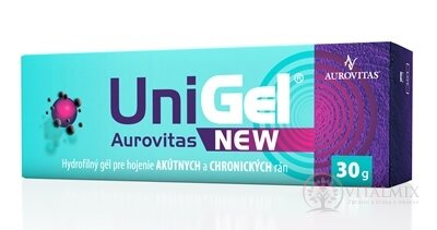 UNIGAL AUROVITAS NEW hydrofilní gel na hojení ran 1x30 g