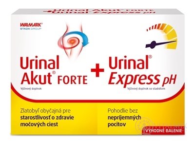 Urinal Akut FORTE + Urinal Express pH PROMO 2022 tbl 10 ks + sáčky 6 ks, 1x1 set