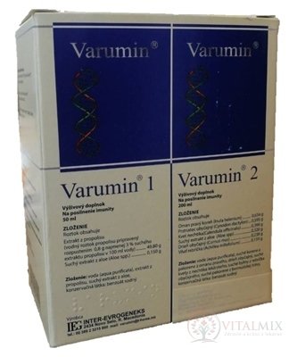 Varumin 1 a Varumin 2 perorální roztok, 50 ml + 200 ml, 1x1 set