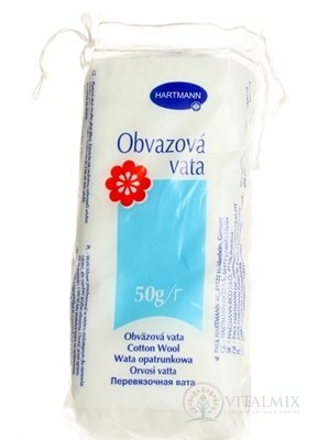 VATA obvazová skládaná, nesterilní, směs 1x50 g