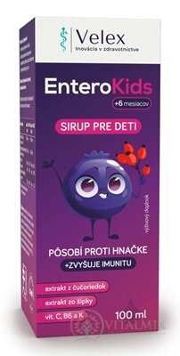 Velex EnteroKids sirup, pro děti od 6 měsíců 1x100 ml
